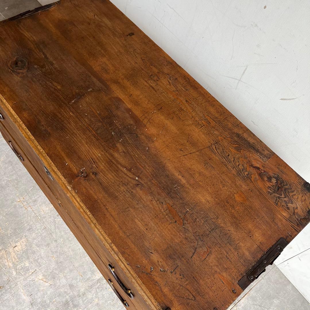 アンティーク チェスト 箪笥 ローボード テレビ台 無垢材 昭和レトロ z561