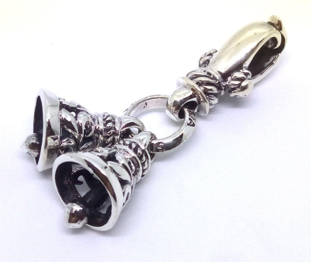 シルバー925　ツインベルのキーホルダー・チャーム ロンワンズ風