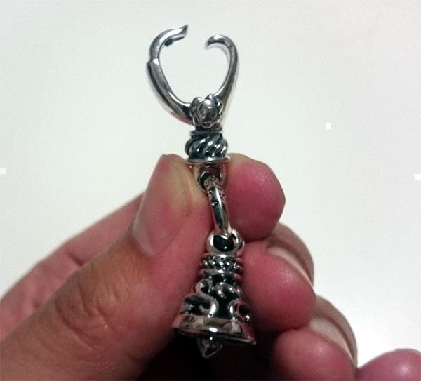 シルバー925　ツインベルのキーホルダー・チャーム ロンワンズ風