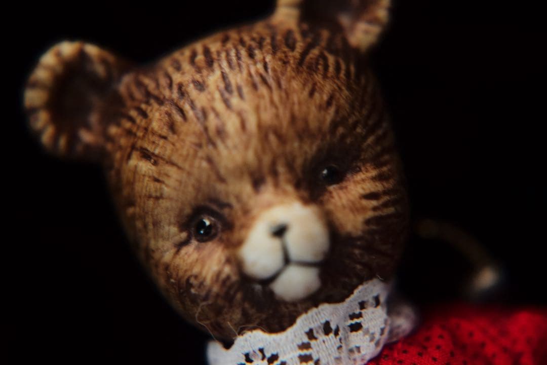 ヴィンテージ チャイナヘッドドール ベア オーナメント クリスマス ビスクドール