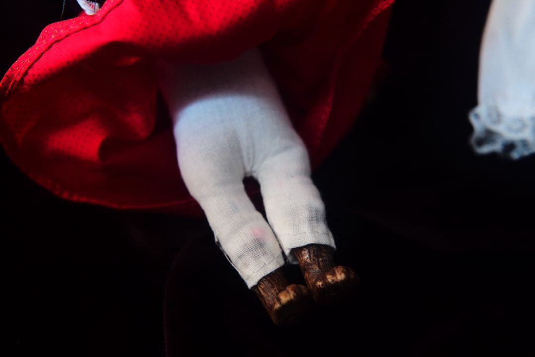 ヴィンテージ チャイナヘッドドール ベア オーナメント クリスマス ビスクドール