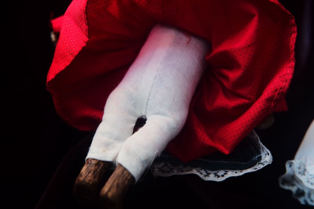 ヴィンテージ チャイナヘッドドール ベア オーナメント クリスマス ビスクドール