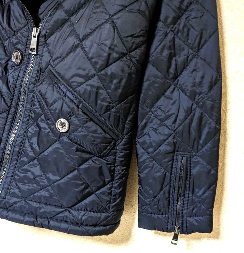 バーバリー　キルティングジャケット　ノバチェック　中綿コート　150　美品