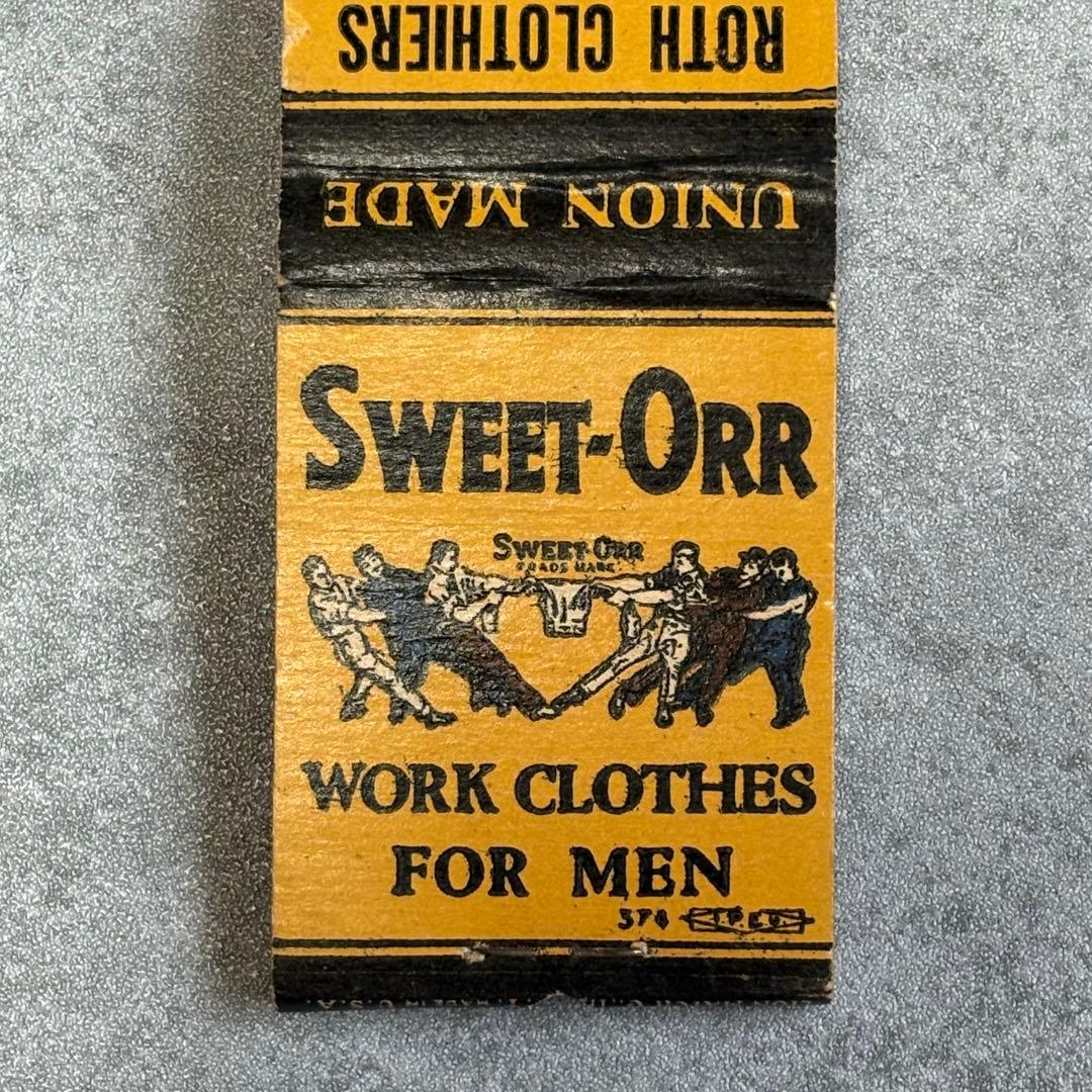 〜50s SWEET ORR スイートオール マッチカバー ワーク アンティーク