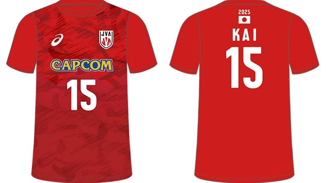 2025年 バレーボール男子日本代表 応援Tシャツ ユニフォーム 甲斐優斗 L