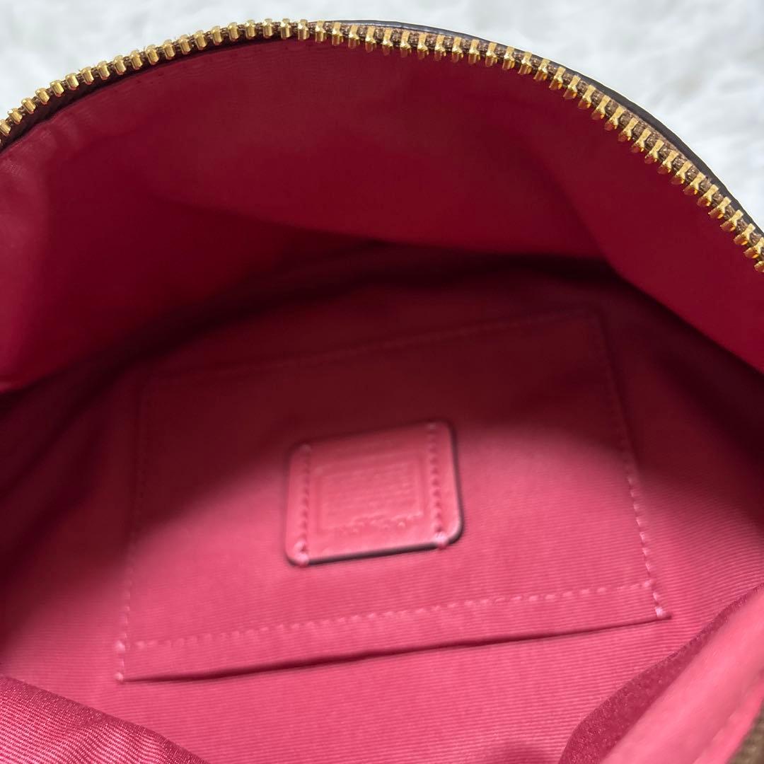 ☆美品 COACH シグネチャー ボディバッグ ショルダーバッグ ピンク 希少