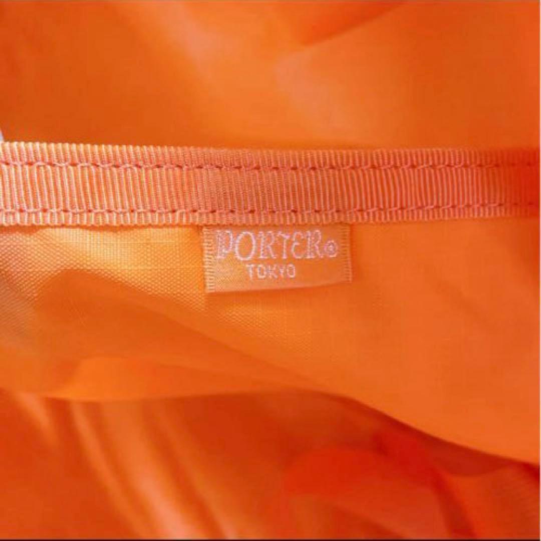 【未使用】PORTER オレンジ ボストンバッグ　大きめ　収納袋あり