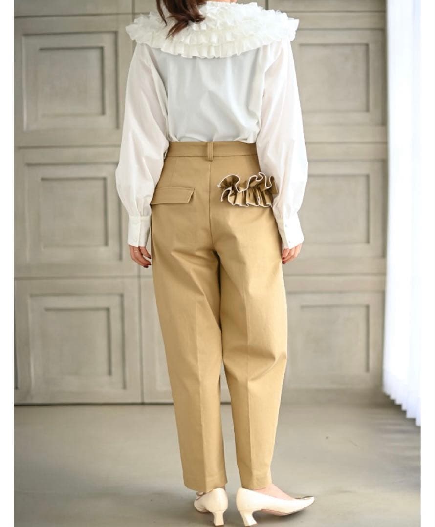 ポケットフリルパンツ(CHINO)