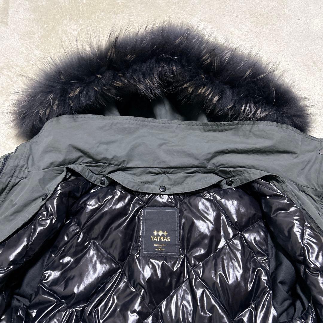 未使用級 ♪ タトラス 4way ファー モッズコート ダウンベスト ライナー付