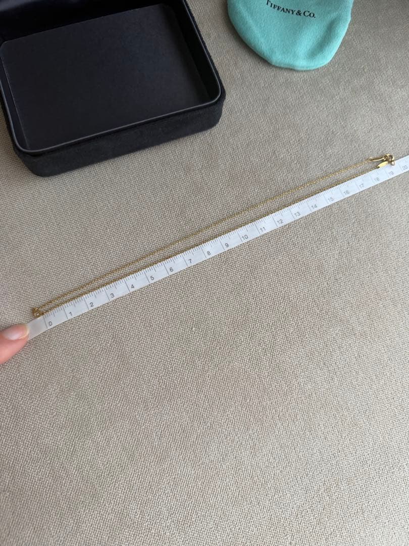 ティファニー バイザヤード ネックレス 0.08ct相当 K18YG