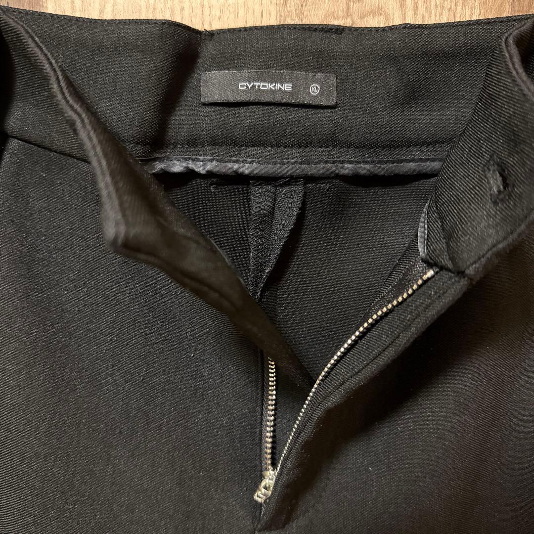 変形ワイドスラックス　XL black