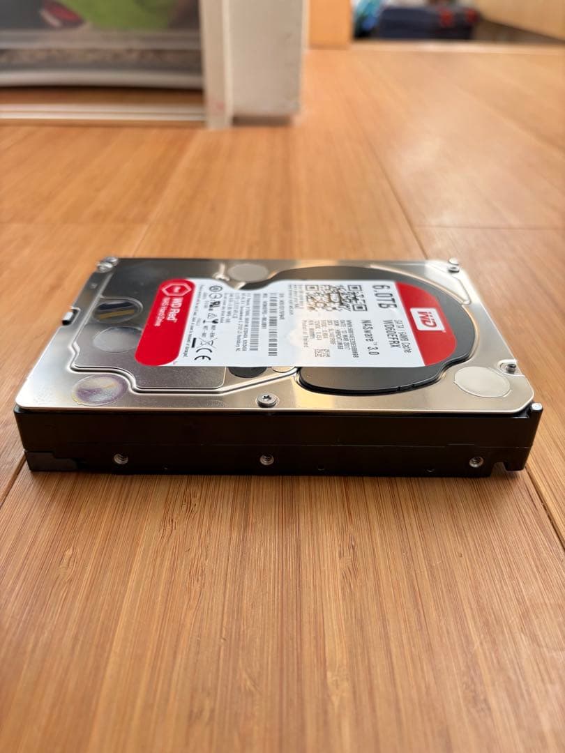 WD Red 6TB 使用時間52834時間 電源投入回数60回