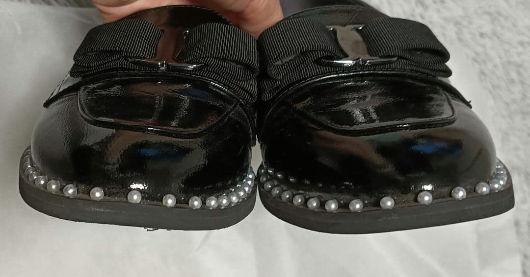 DIANA☆ダイアナ☆リボン×パールローファー