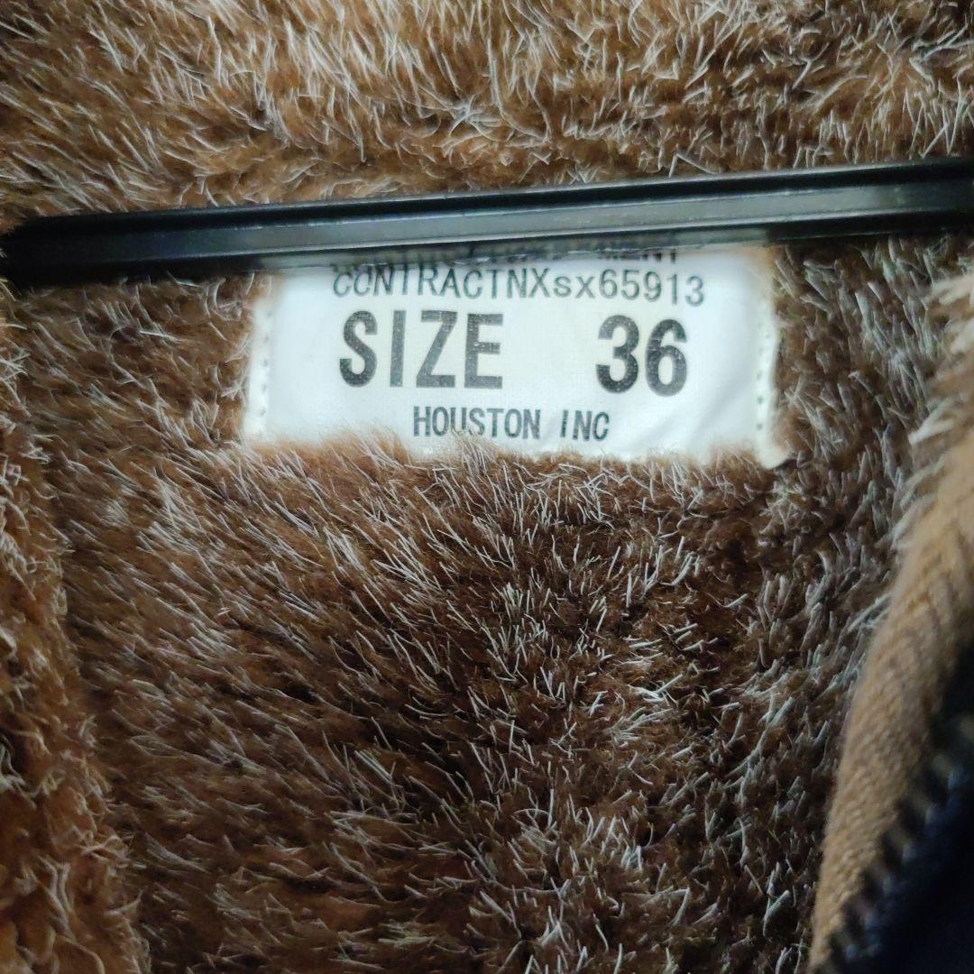 HOUSTON ミリタリージャケット サイズ36 ネイビー