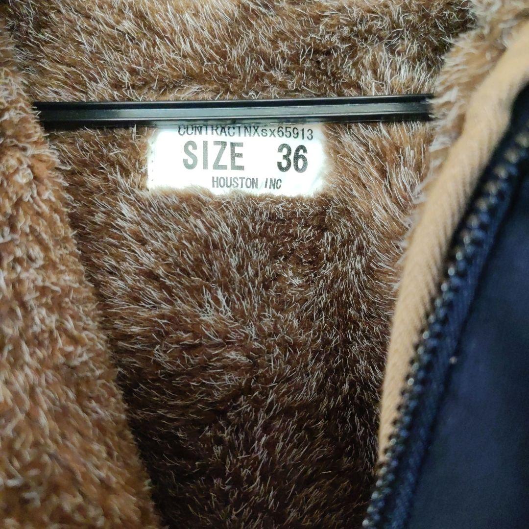 HOUSTON ミリタリージャケット サイズ36 ネイビー