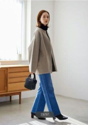 JOURNAL STANDARD　ダブルフェイスコクーンカーディガン