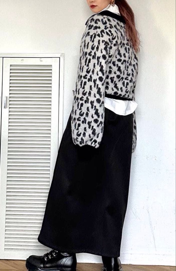 新品タグ付 HARE シャギーポロニットプルオーバー レオパード人気完売