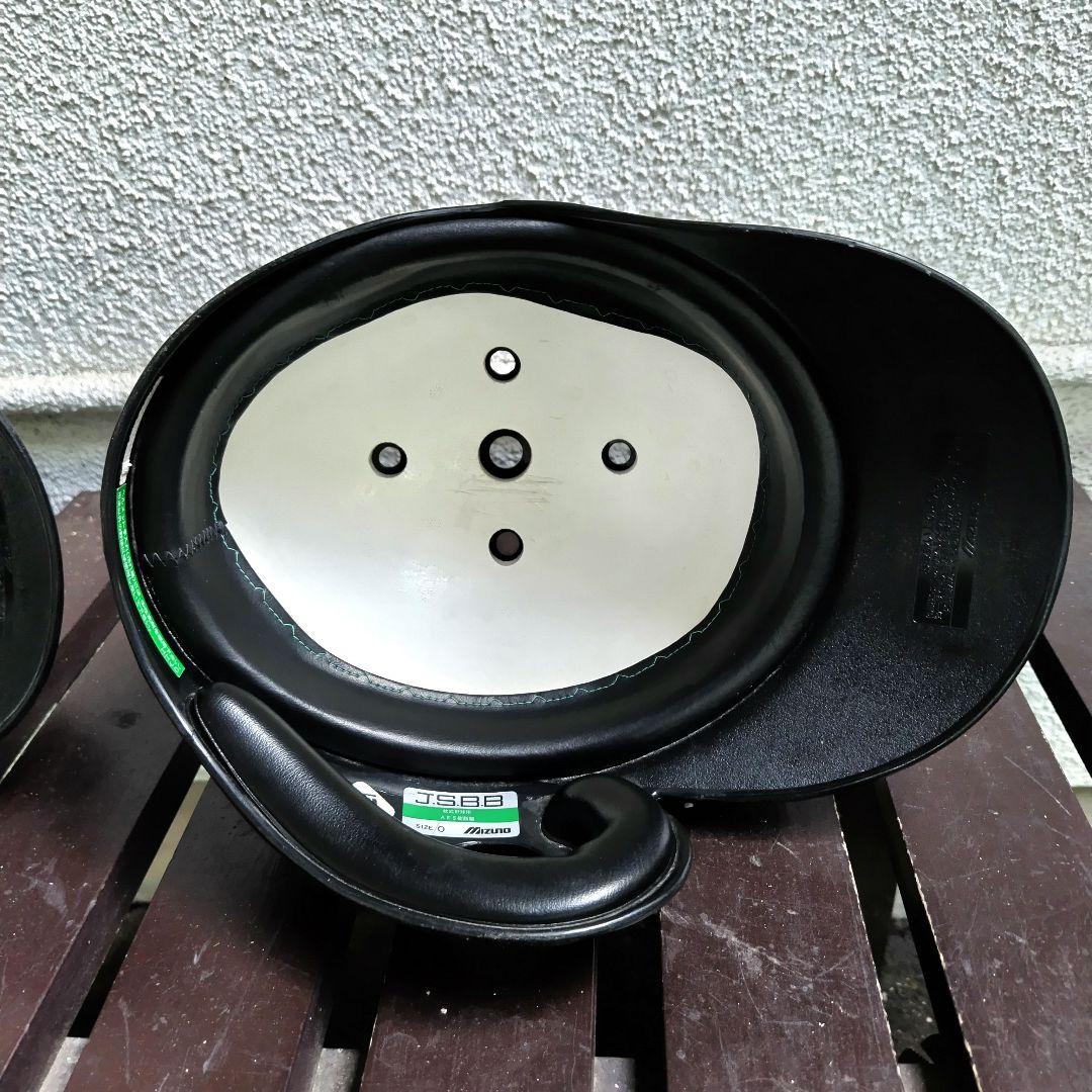 【軟式用ヘルメット】ミズノ右打者用2個・ゼット左打者用1個の3個セット　ネイビー