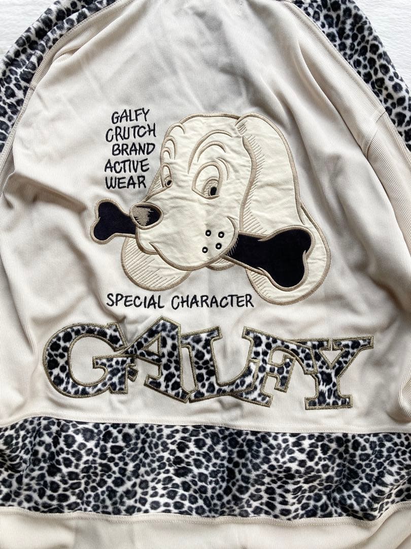 GALFY by CRUTCH 異素材　切替　レオパード柄 パーカーセットアップ