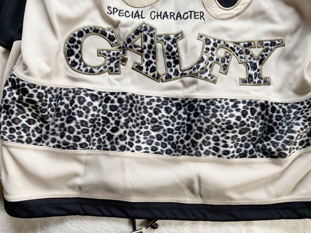 GALFY by CRUTCH 異素材　切替　レオパード柄 パーカーセットアップ