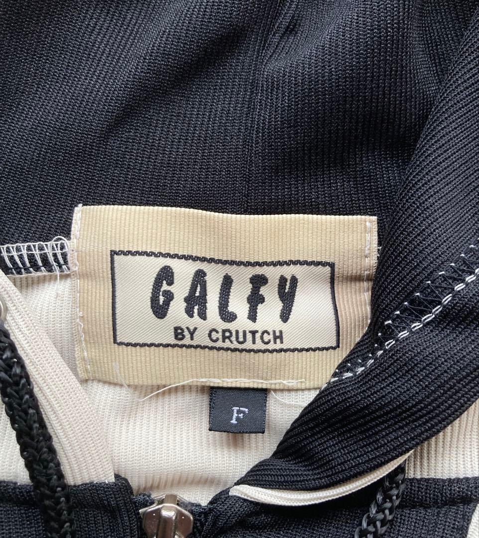 GALFY by CRUTCH 異素材　切替　レオパード柄 パーカーセットアップ