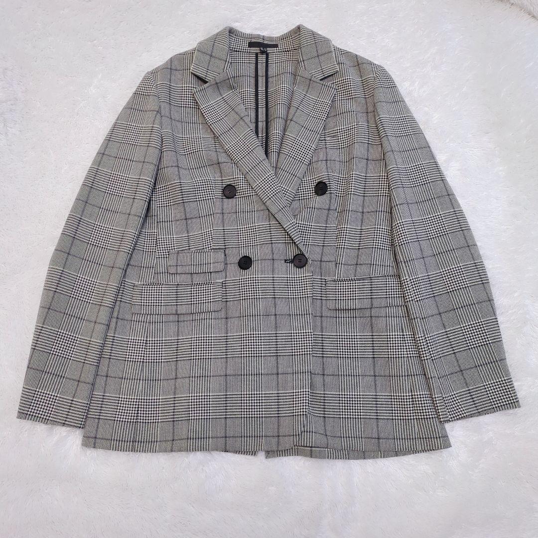 2024美品 ICB グレンチェック ダブルブレストジャケット　 テーラード