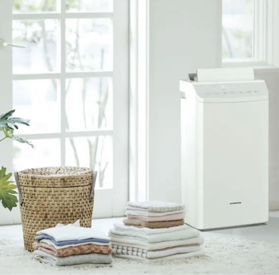 コロナ衣類乾燥除湿機 WHシリーズ クリスタルホワイト CD-WH1824-W
