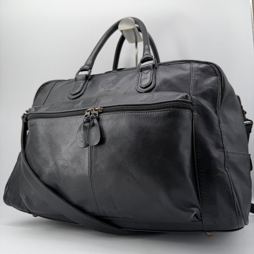 15747✨ポーターセルビーノ ボストンバッグ 大容量 旅行カバン レザー 黒