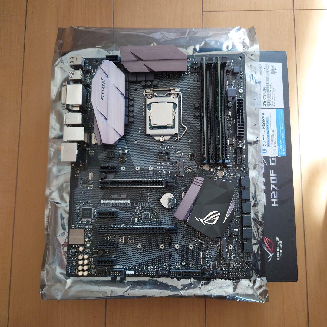 intel core i7-7700k マザーボード メモリ16GB セット