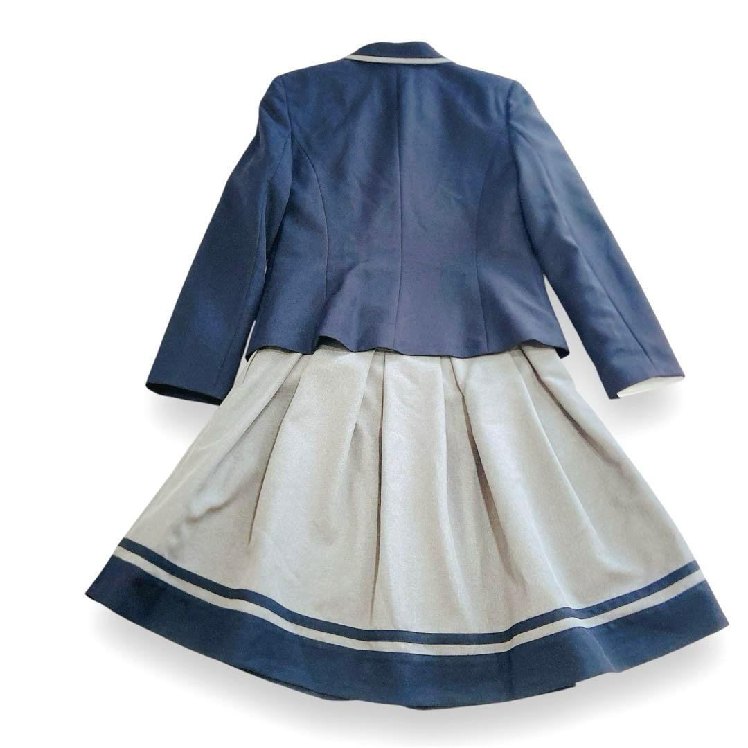 【美品】　卒服　165 女の子　エルアンノワール　セットアップ　リボン　グレー