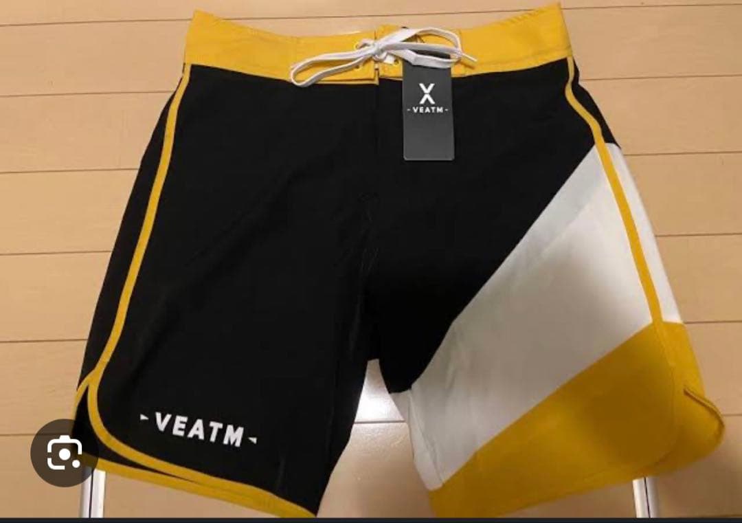 『完売品』VEATM 水着ショーツ 黒/黄色/白