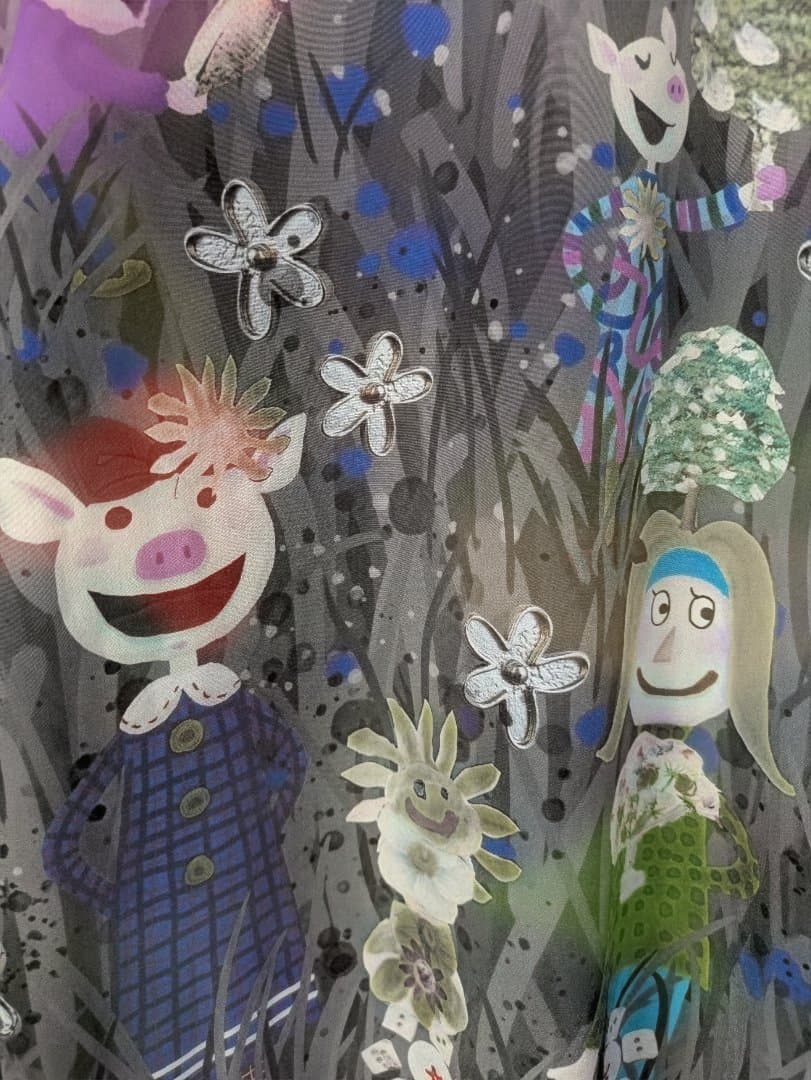 専用 お値下げ！新品オレボレブラ♥️ぶたさんカラフルボタンとお花可愛いチュニック