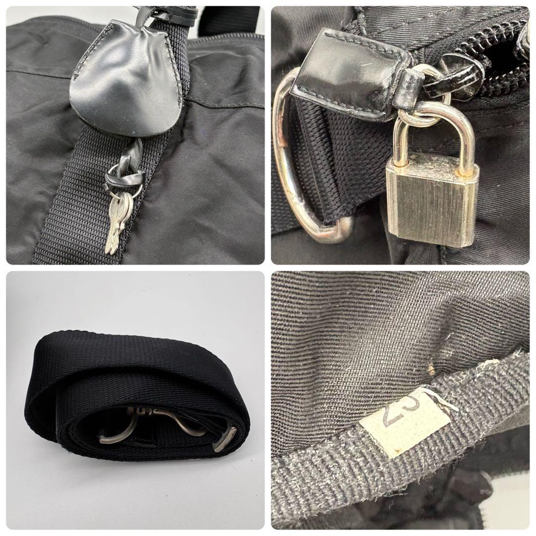 【雪中松柏様】PRADA ボストンバッグ ハンド トラベルバッグ 2way 黒