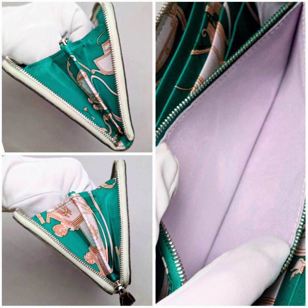 HERMES エルメス　長財布 　ライトグリーン