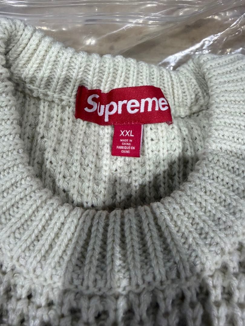 トップス supreme waffle small box sweater24FW XXL