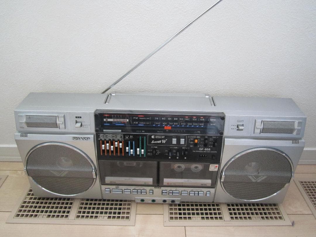 ラジカセ シャープ ザサーチャー エコー＆グライコ　昭和レトロ  希少品 レア