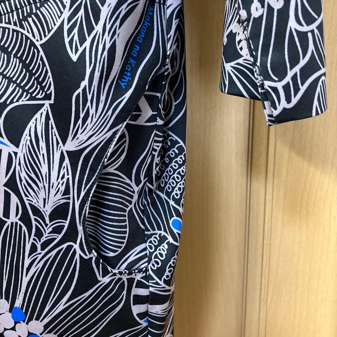 【メイです】　マカナナキャシー花柄 七分袖チュニック　サイズ2