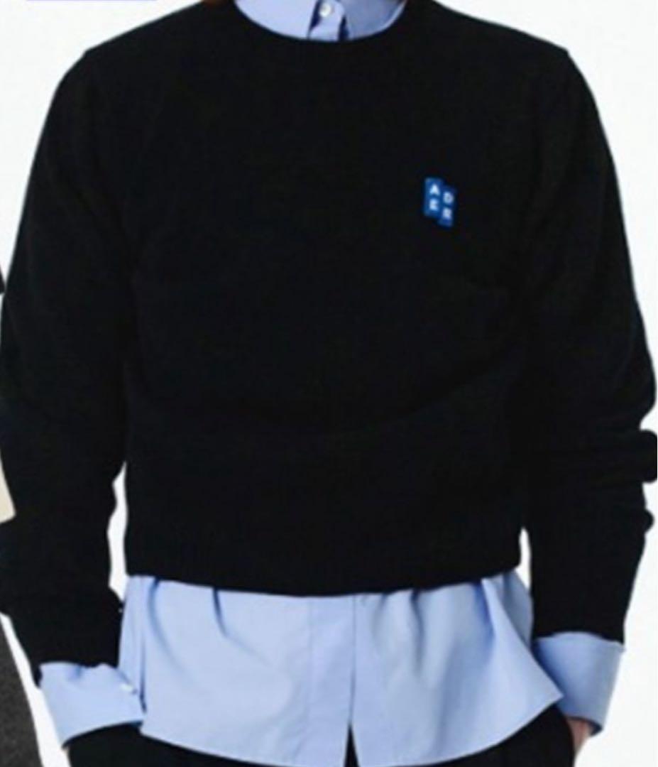 【美品/希少】Adererror アーダーエラー　ニット　セーター　ネイビー