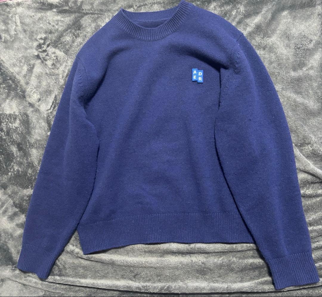 【美品/希少】Adererror アーダーエラー　ニット　セーター　ネイビー