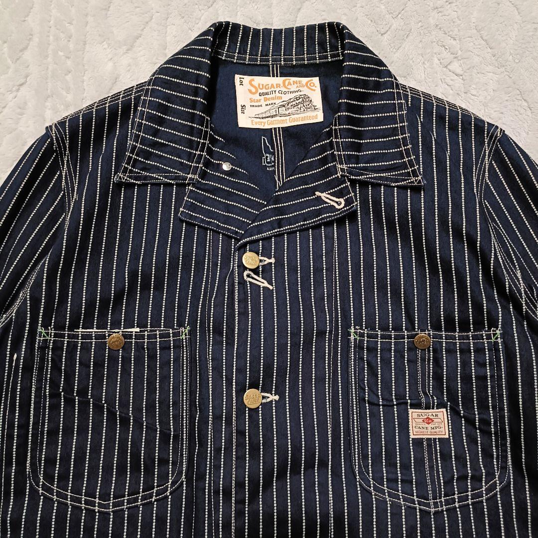 SUGAR CANE シュガーケーン カバーオールジャケット ストライプ