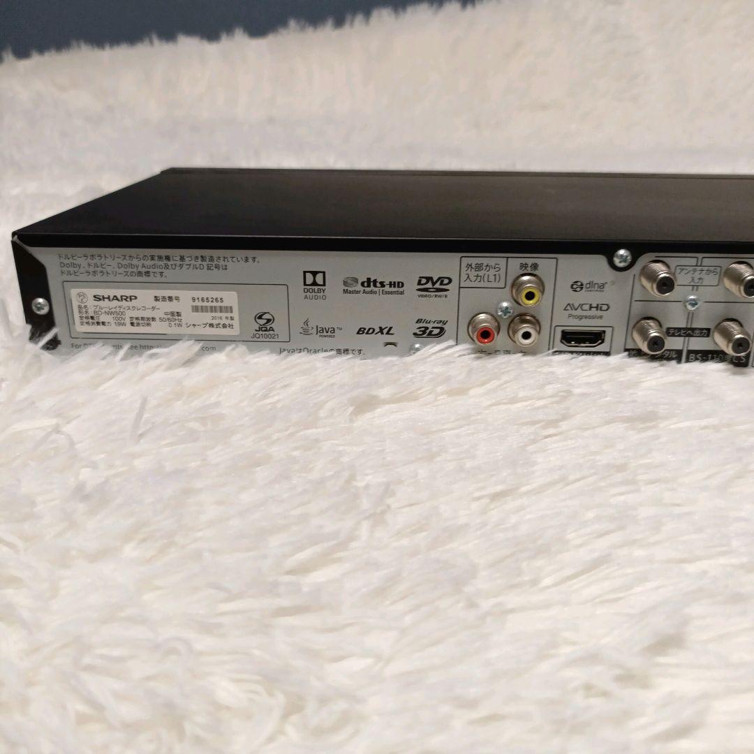 2016年製【シャープ】 2番組同時録画 ブルーレイレコーダー BD-NW500
