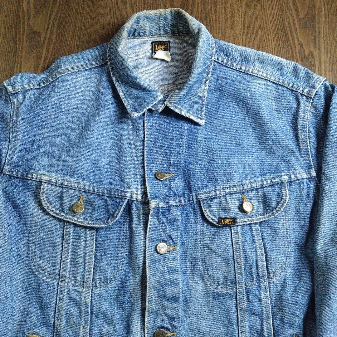 90s 【Lee】 220 デニムジャケット USA製 XL　黒タグ
