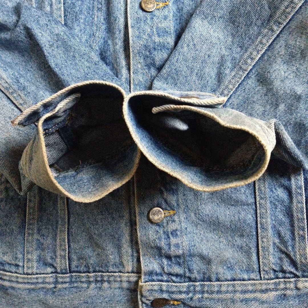 90s 【Lee】 220 デニムジャケット USA製 XL　黒タグ