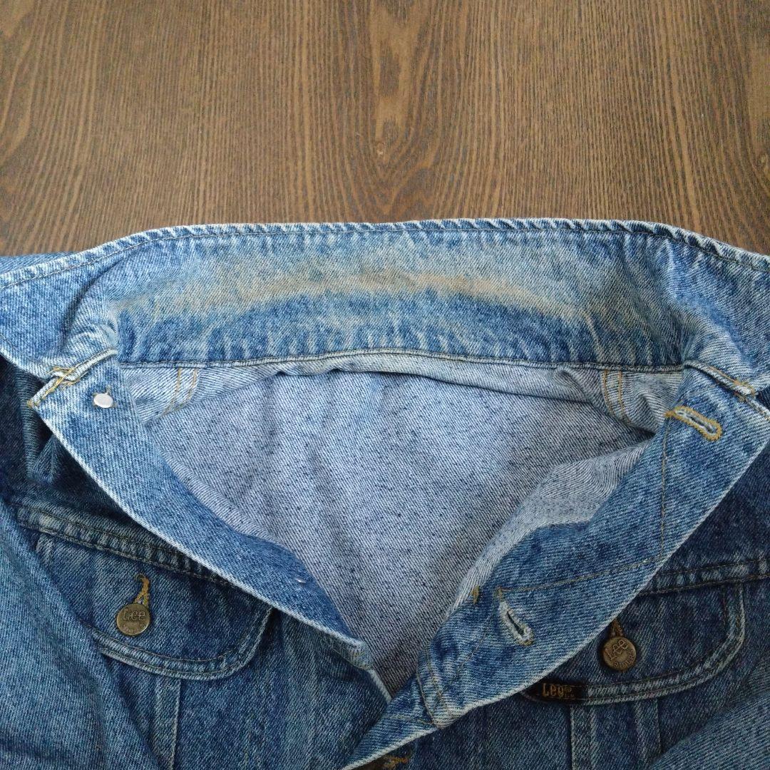 90s 【Lee】 220 デニムジャケット USA製 XL　黒タグ