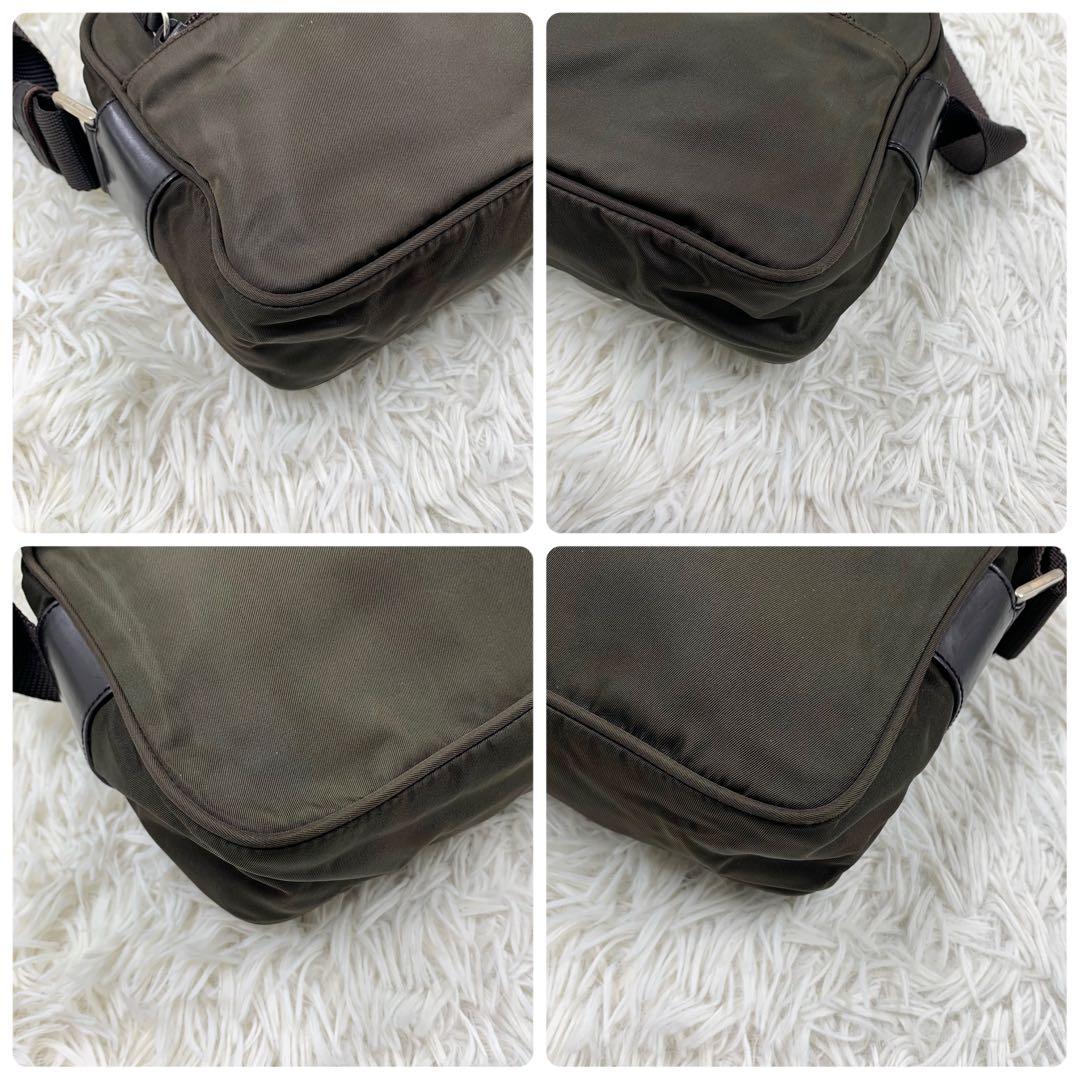 【✨美品✨】プラダ カメラバッグ 三角ロゴ ナイロン カーキ ギャランティ付き
