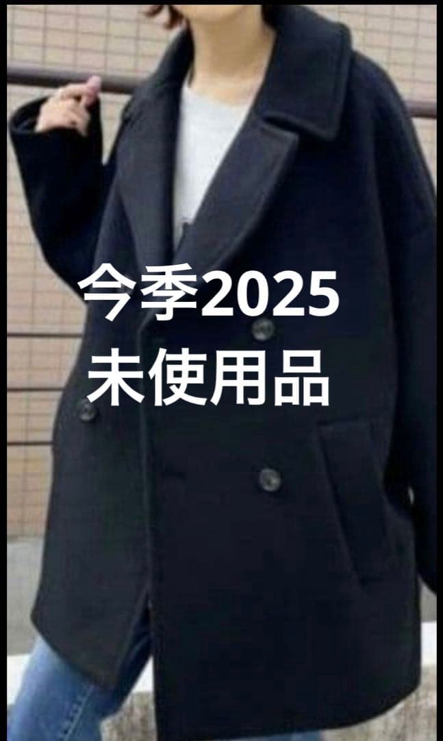 未使用　今季TICCAティッカ　ピーコート　ベイクルーズ　ブラック2025製