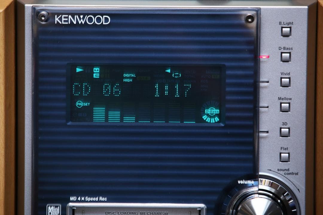KENWOOD SL3MD CD/MD/TUNER/TAPE　コンポ　完動品