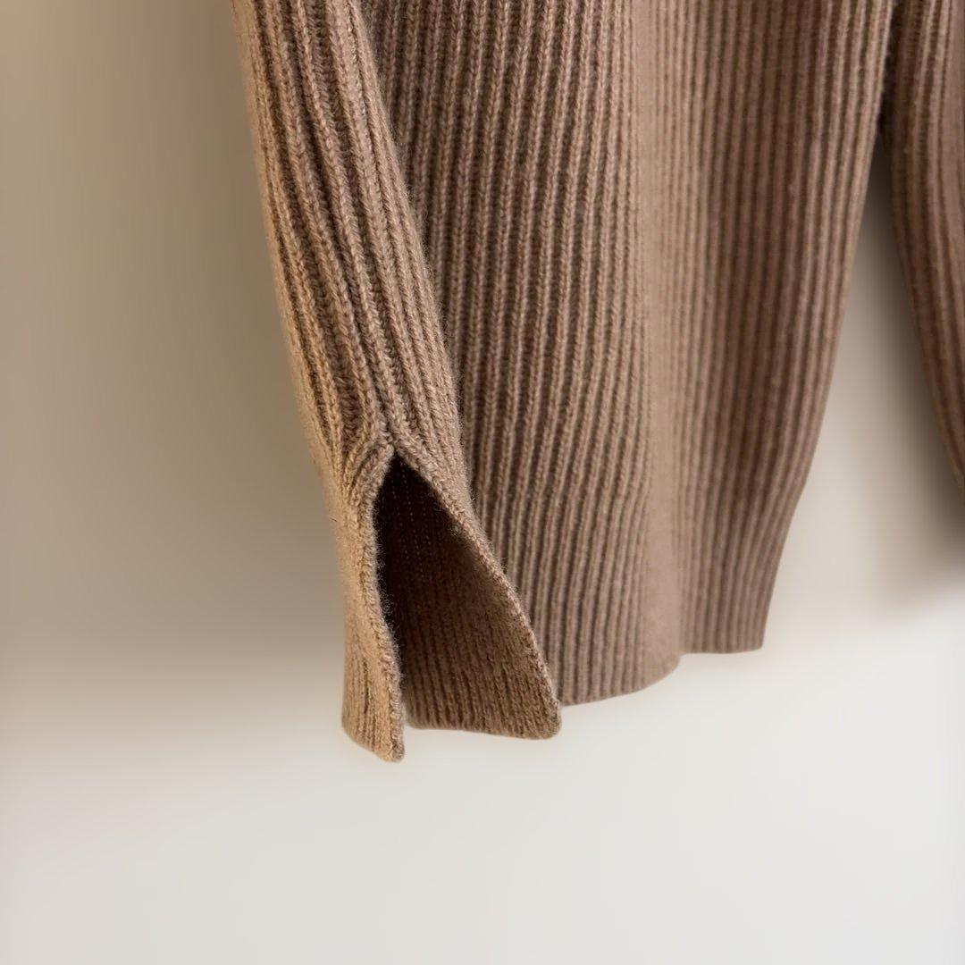 ドゥロワー drawer ニットリブパンツ　ウールカシミヤ