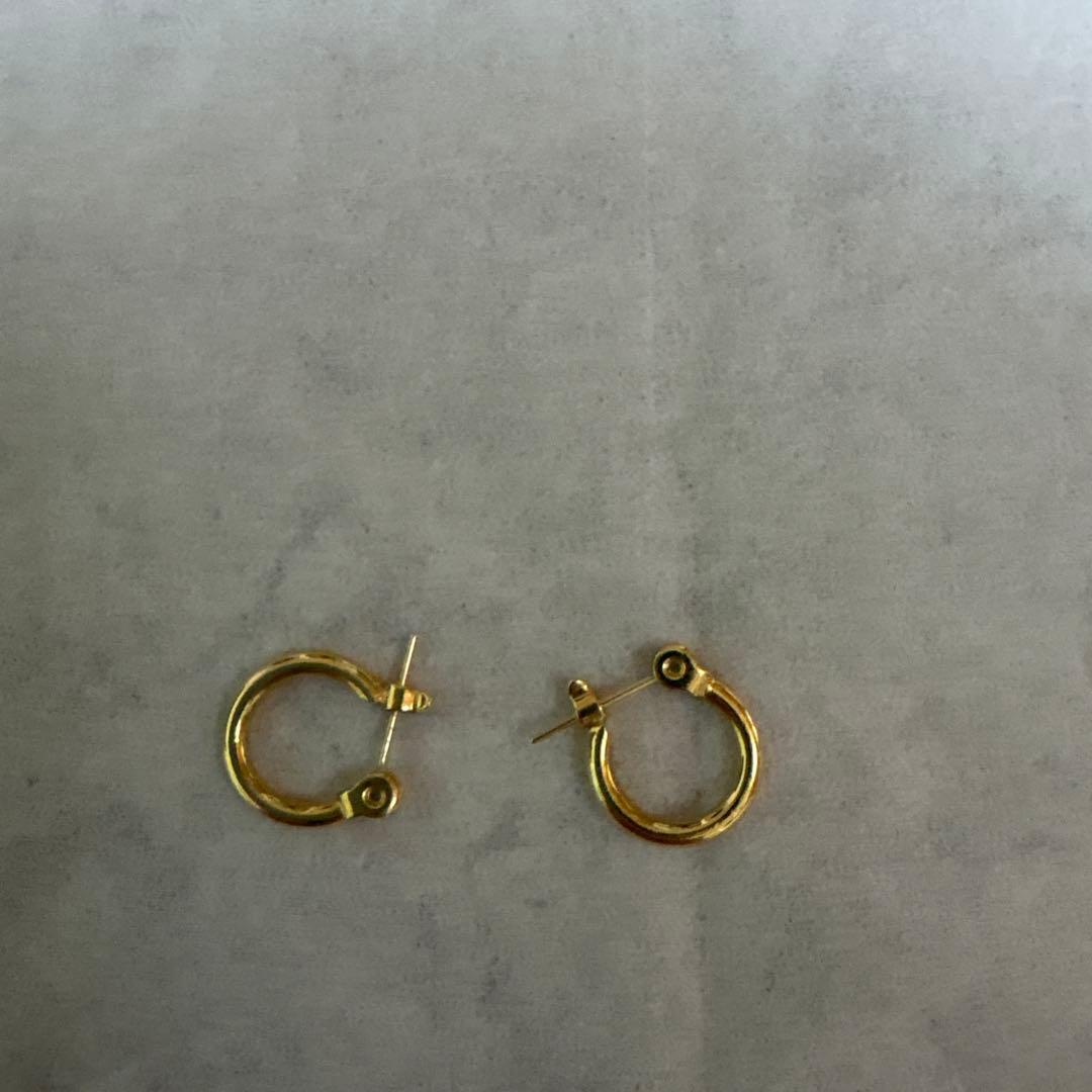 k18金フープピアス 3mm 15mm