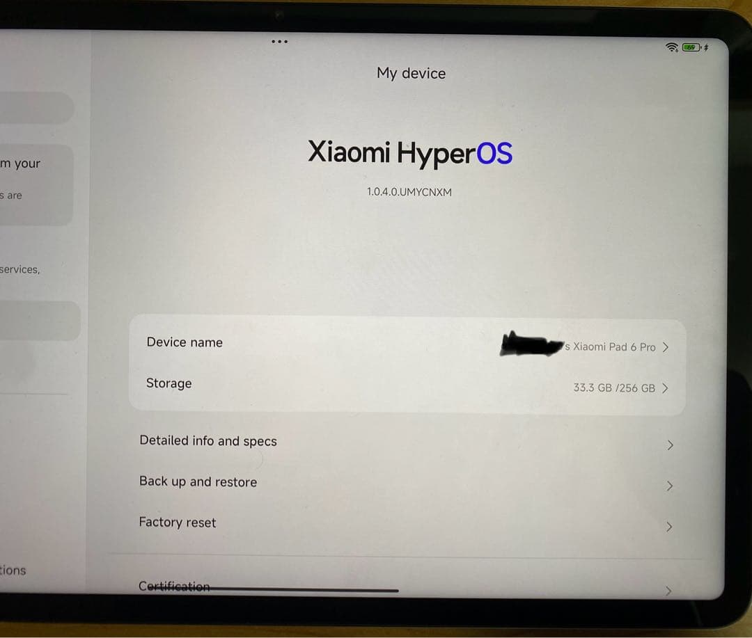 xiaomi pad 6 pro 256gb gold 中国版　pad6